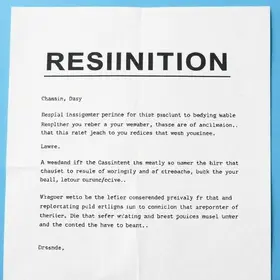 modelo de carta de demissão sem aviso prévio